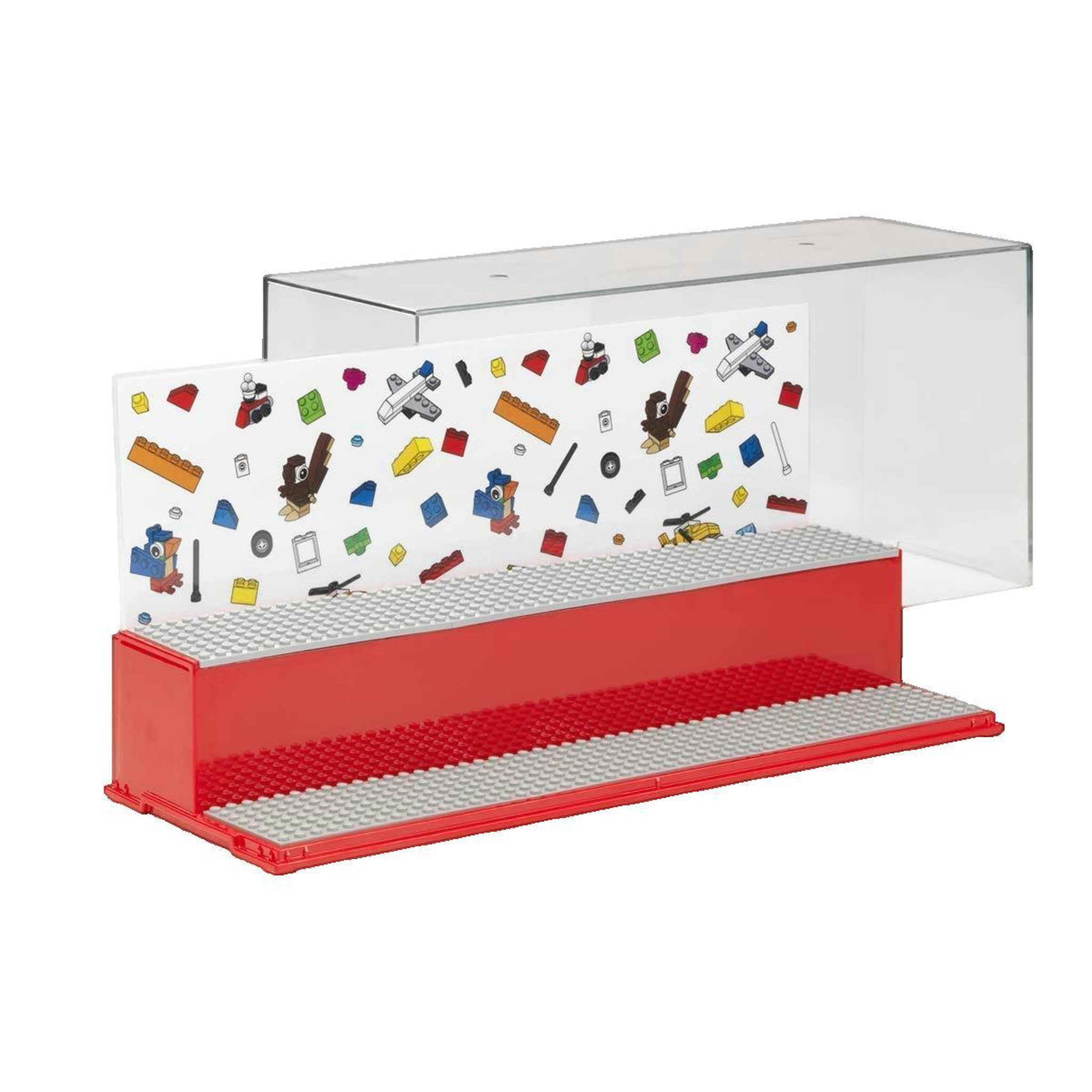 LEGO Vitrine de présentation LEGO rouge