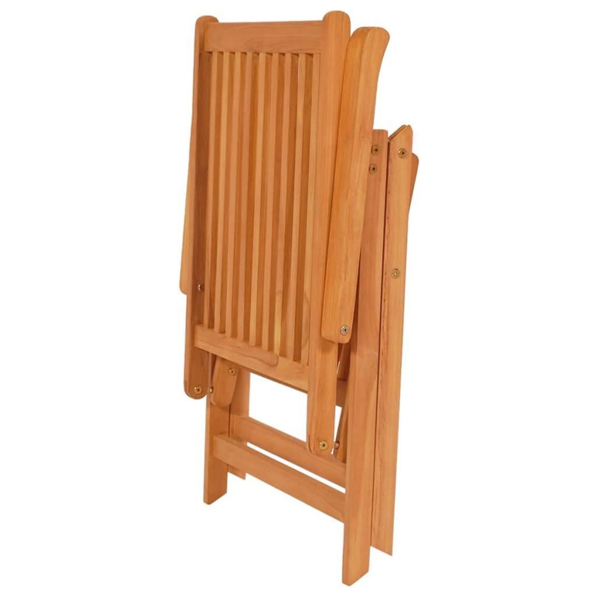 VIDAXL Chaises de jardin lot de 4 avec coussins vert Bois teck solide