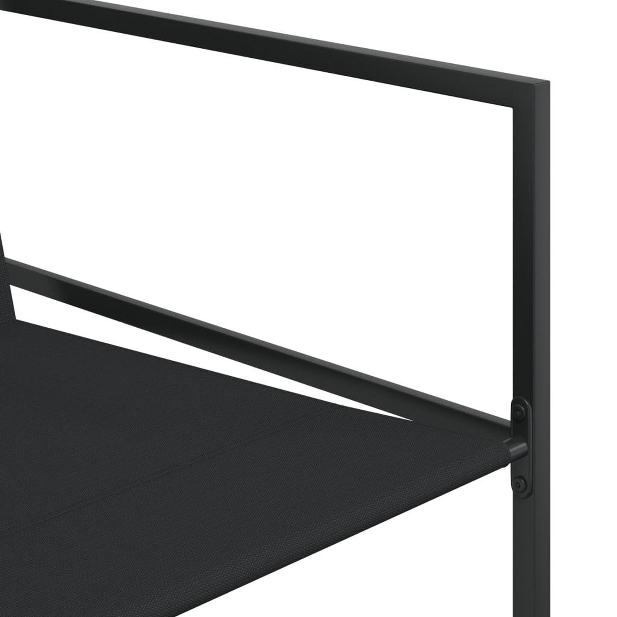 Voir la diapositive 5 : VIDAXL Ensemble a manger de jardin 13 pcs noir textilene