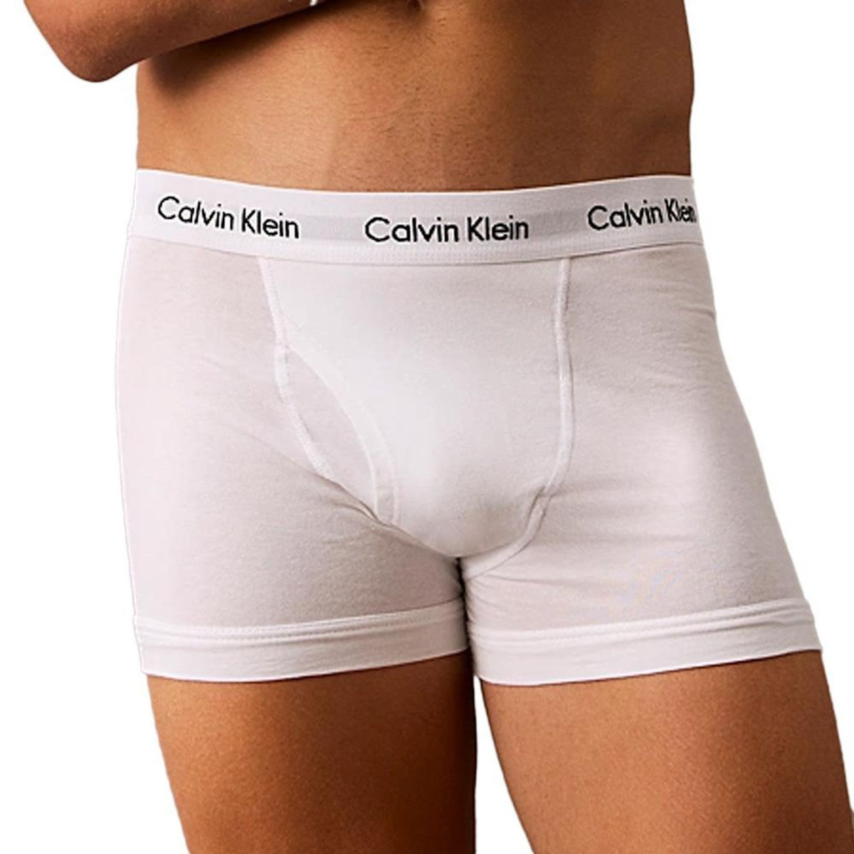 CALVIN KLEIN JEANS x3 Boxers Noir/Gris/Blanc Homme Calvin Klein Relaxed Fit Trunk