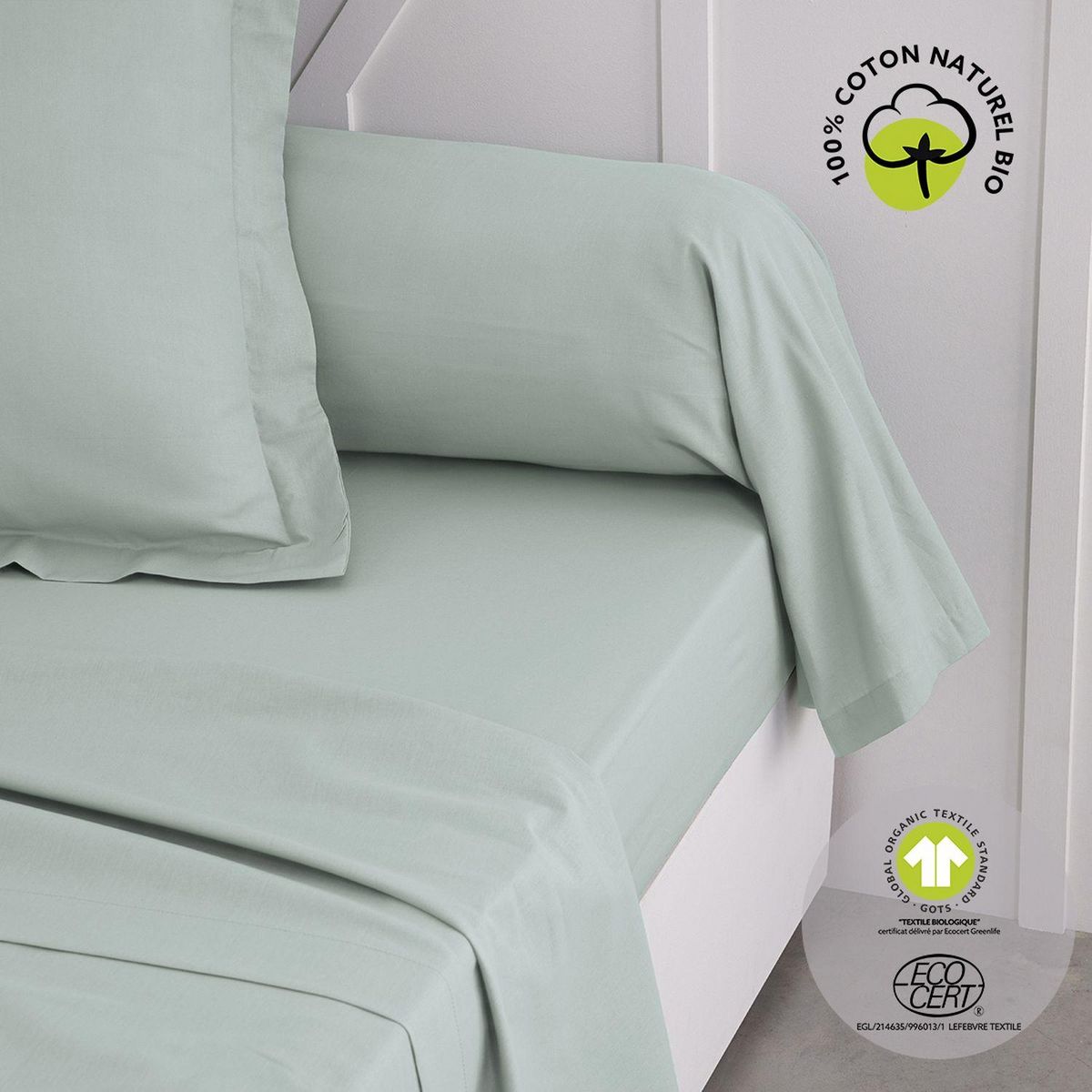 Today Taie de traversin - 100% coton BIO