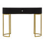 Voir la diapositive 2 : Paris Prix Console Design Effet Marbre  Montpellier  100cm Noir & Or
