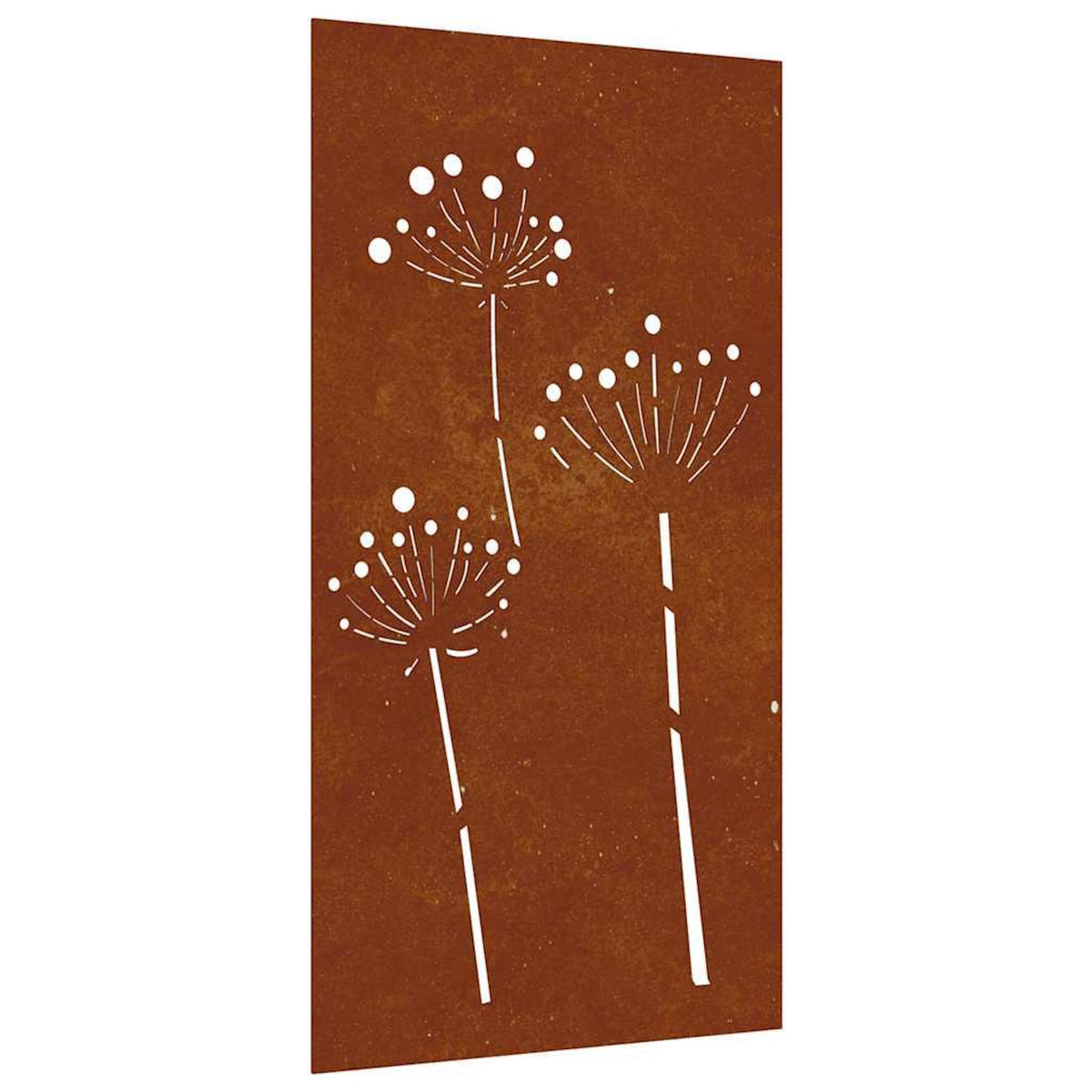 VIDAXL Decoration murale jardin 105x55 cm acier corten design de fleur