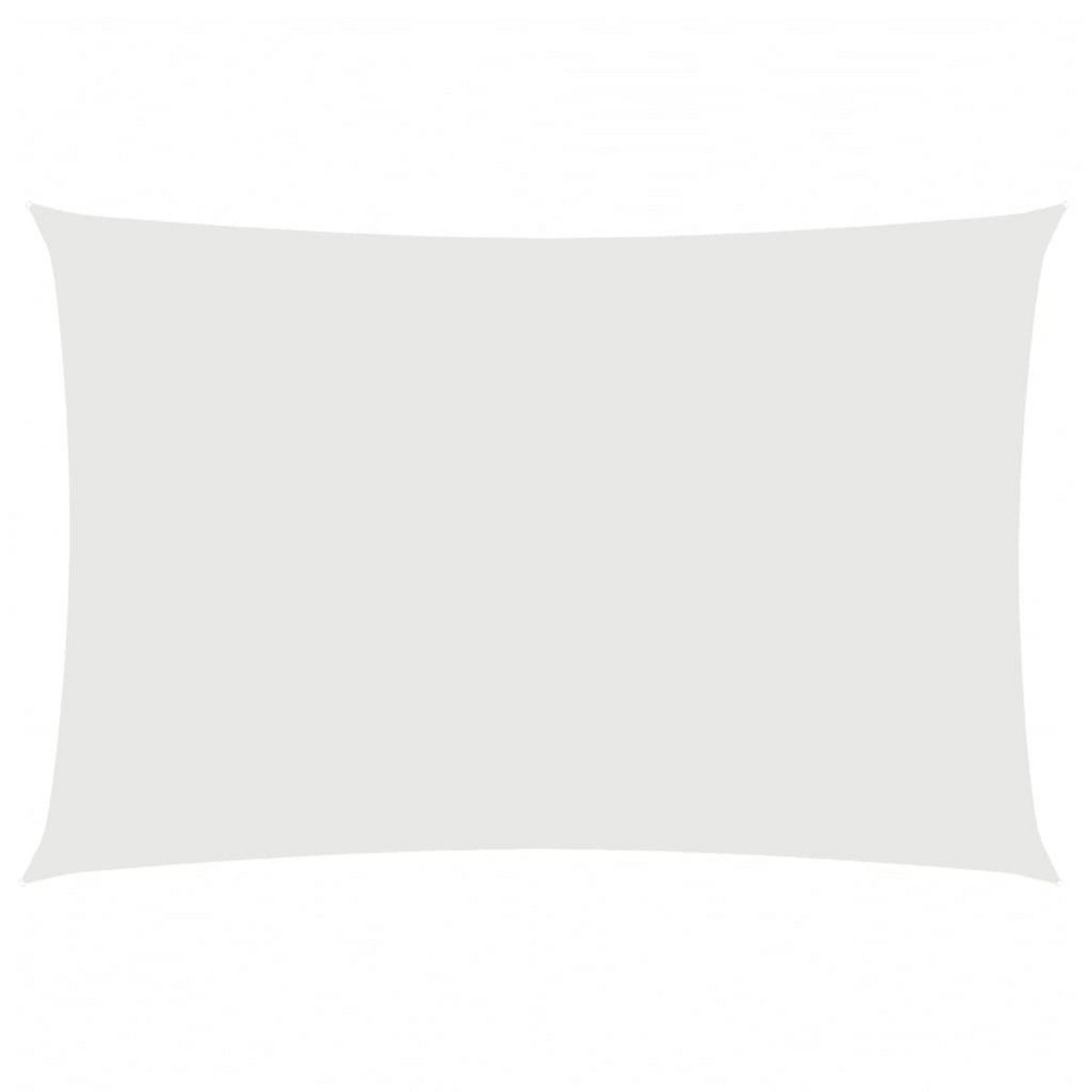 VIDAXL Voile de parasol tissu oxford rectangulaire 2x4 m blanc