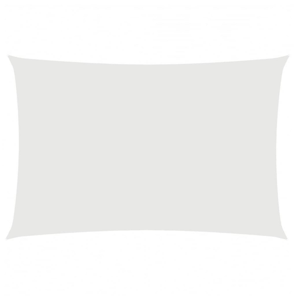 VIDAXL Voile de parasol tissu oxford rectangulaire 2x4 m blanc