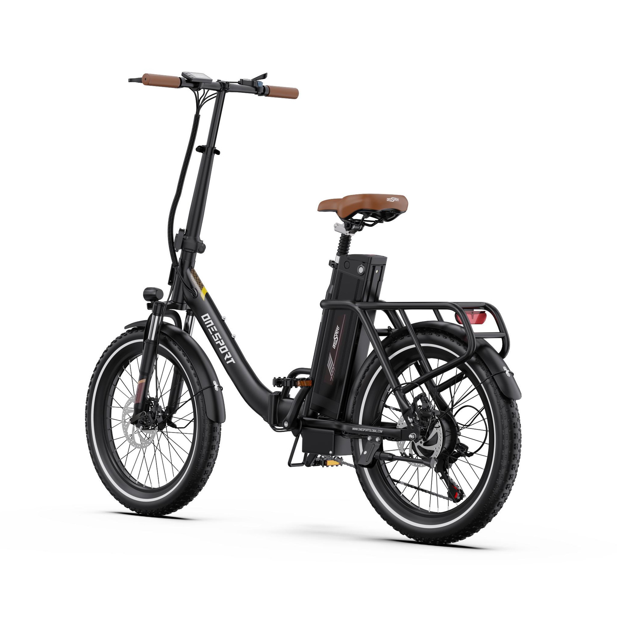 Voir la diapositive 5 : ONESPORT Vélo électrique pliant OneSport OT16-2
