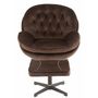 Voir la diapositive 4 : Paris Prix Fauteuil & Repose-Pieds  Relax  88cm Marron Foncé