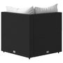 Voir la diapositive 5 : VIDAXL Canape d'angle de jardin avec coussins Noir Resine tressee
