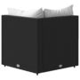 Voir la diapositive 5 : VIDAXL Canape d'angle de jardin avec coussins Noir Resine tressee