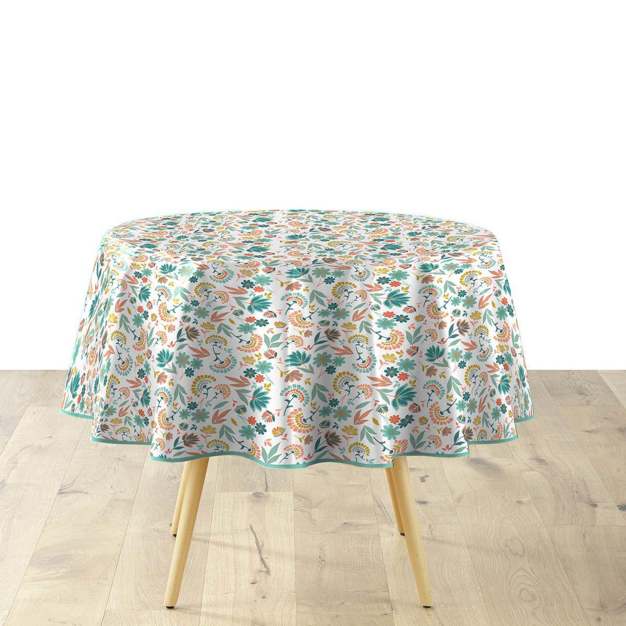 Douceur d'Intérieur Nappe ronde imprimé  indiana  160cm multicolore