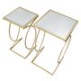 Voir la diapositive 5 : Paris Prix Lot de 2 Tables d'Appoint Design  Simply  70cm Or
