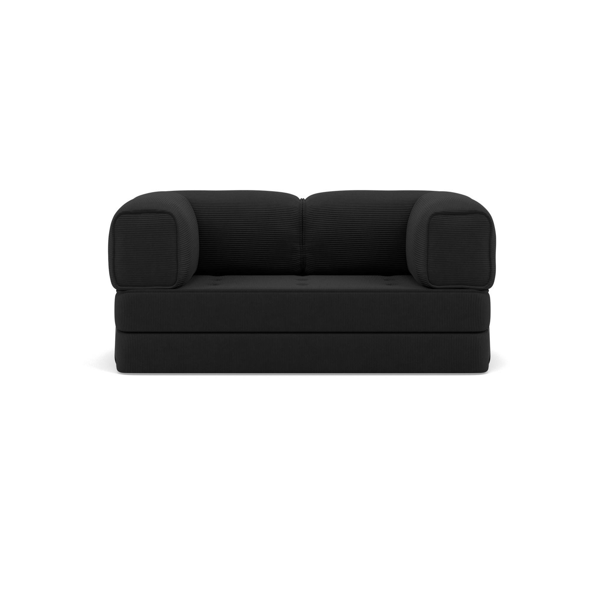 Voir la diapositive 1 : BEST MOBILIER Poppy - canapé 3 places convertible en velours côtelé