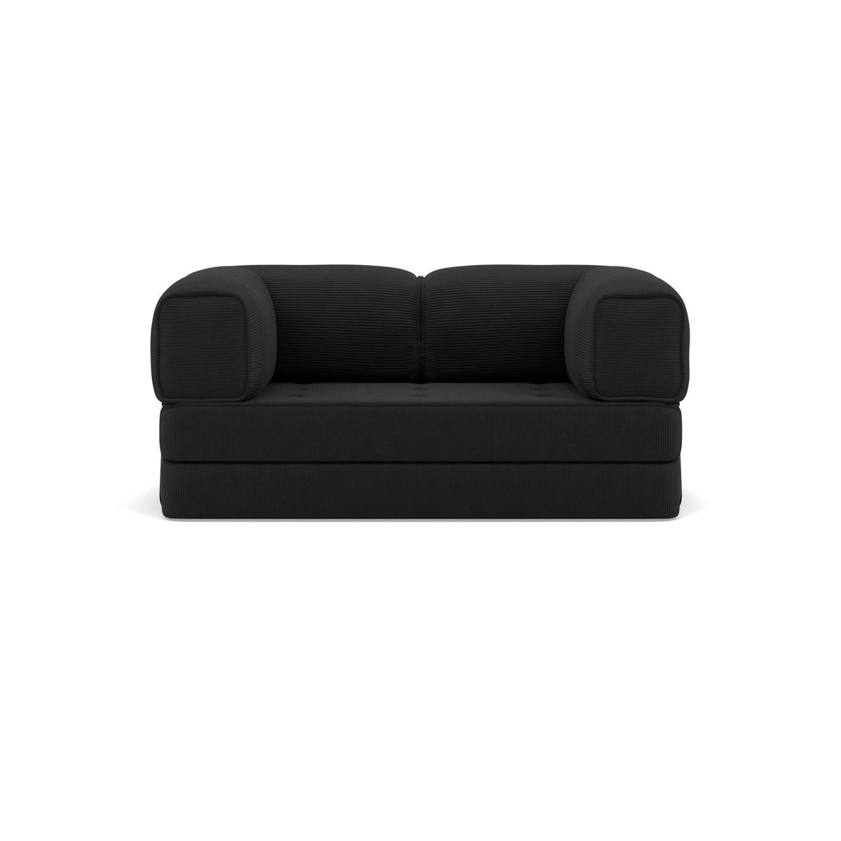 LISA DESIGN Poppy - canapé 3 places convertible en velours côtelé