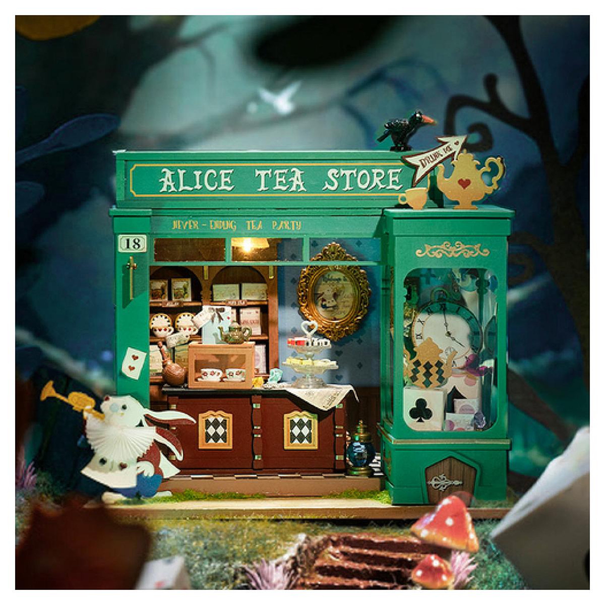 Voir la diapositive 3 : ROBOTIME Maquette Alice's Tea Store