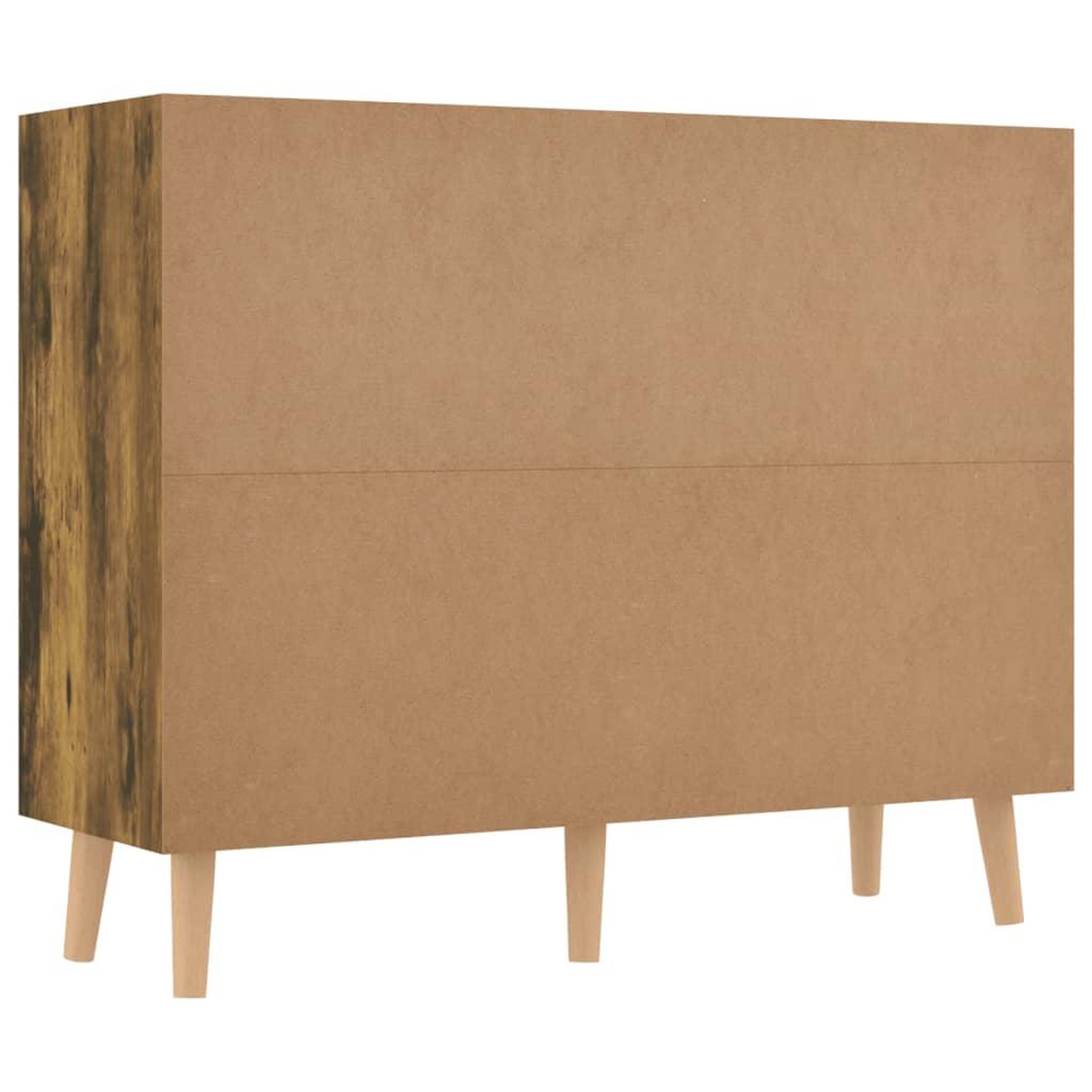 Voir la diapositive 5 : VIDAXL Buffet chene fume 90x30x72 cm bois d'ingenierie