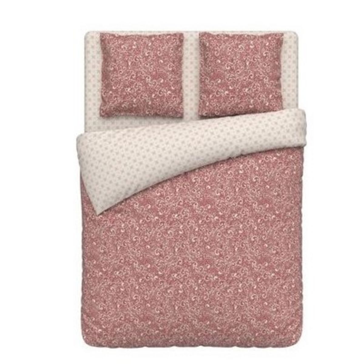 ACTUEL Parure housse de couette fantaisie en polycoton SAMIA