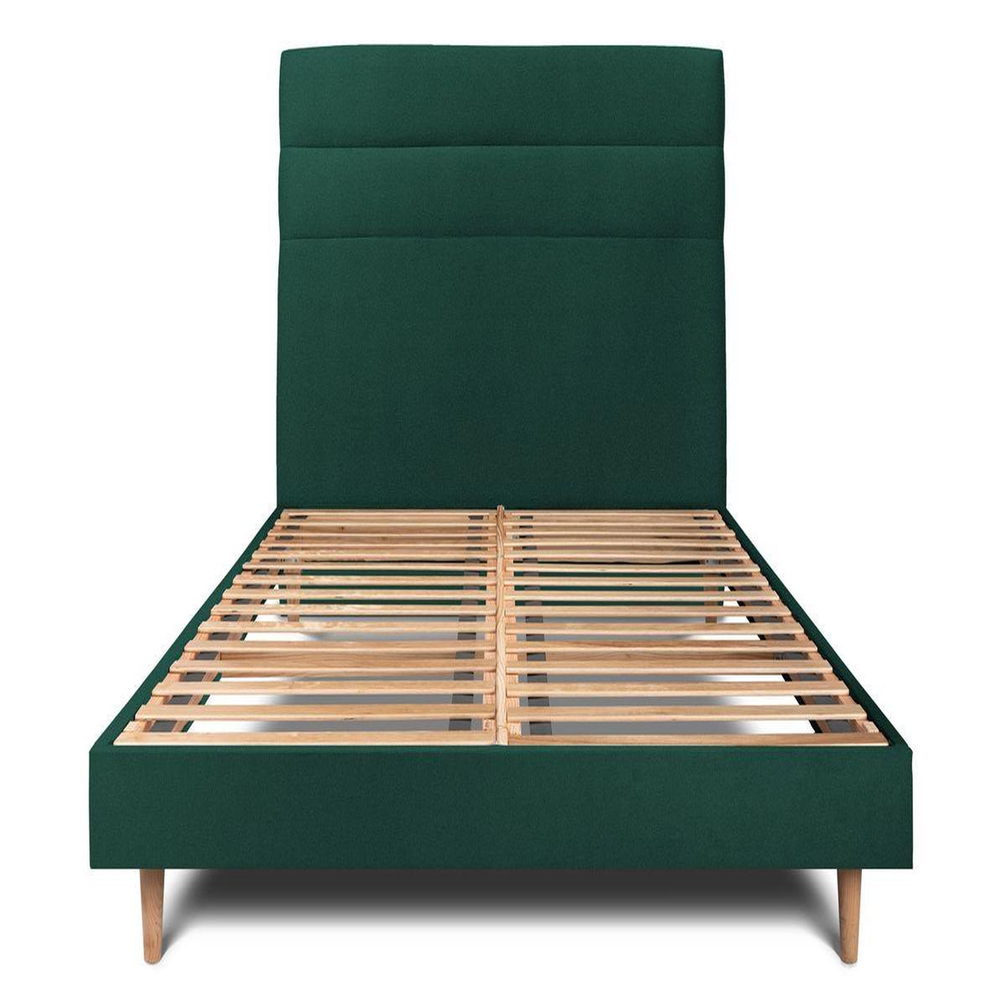 Voir la diapositive 1 : Sommeil de Plomb Lit avec tête de lit lignes velours et sommier kit - Hauteur totale : 29cm