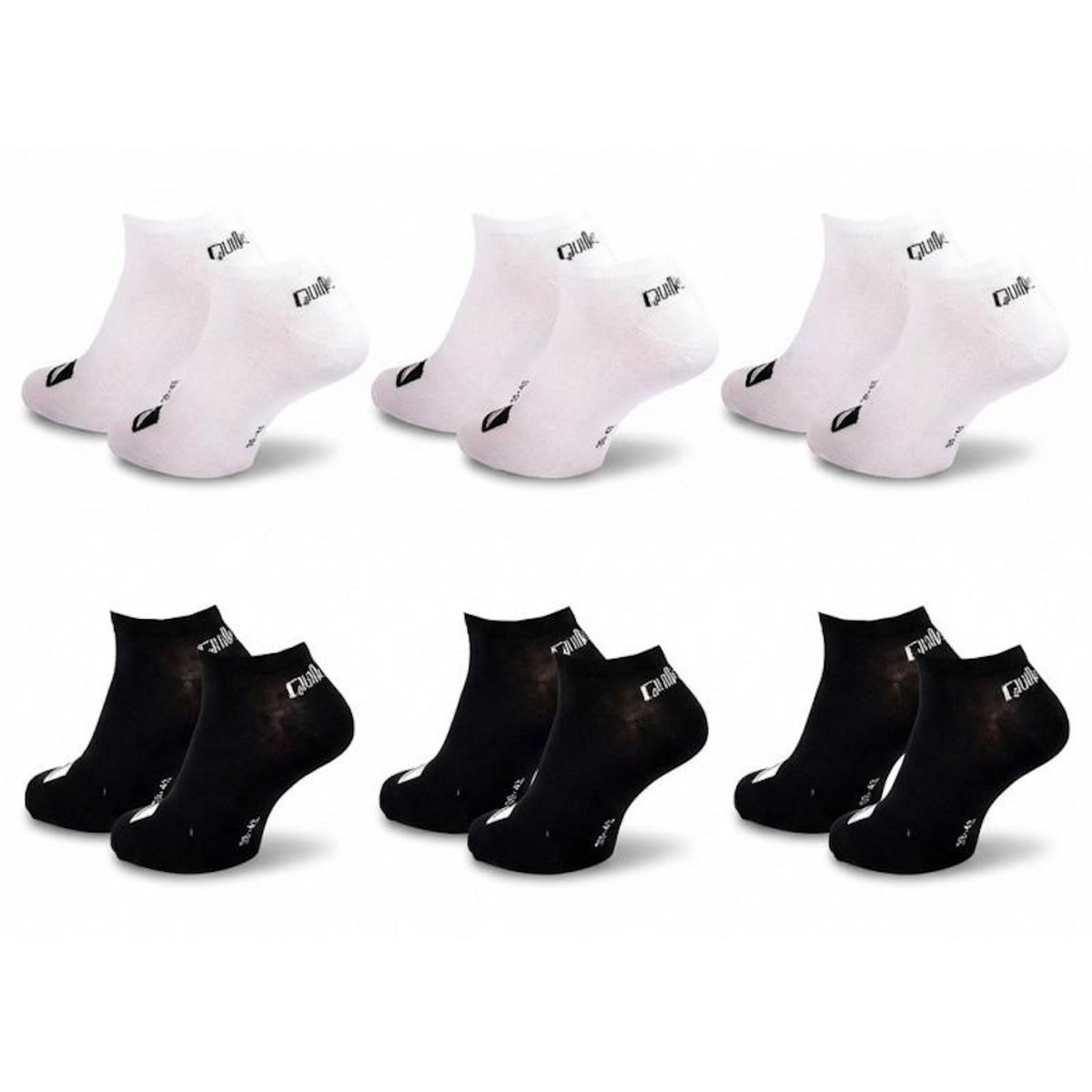 QUIKSILVER Quiksilver Pack de Chaussettes Homme SNEAKER– Lot 6 Paires Sport
