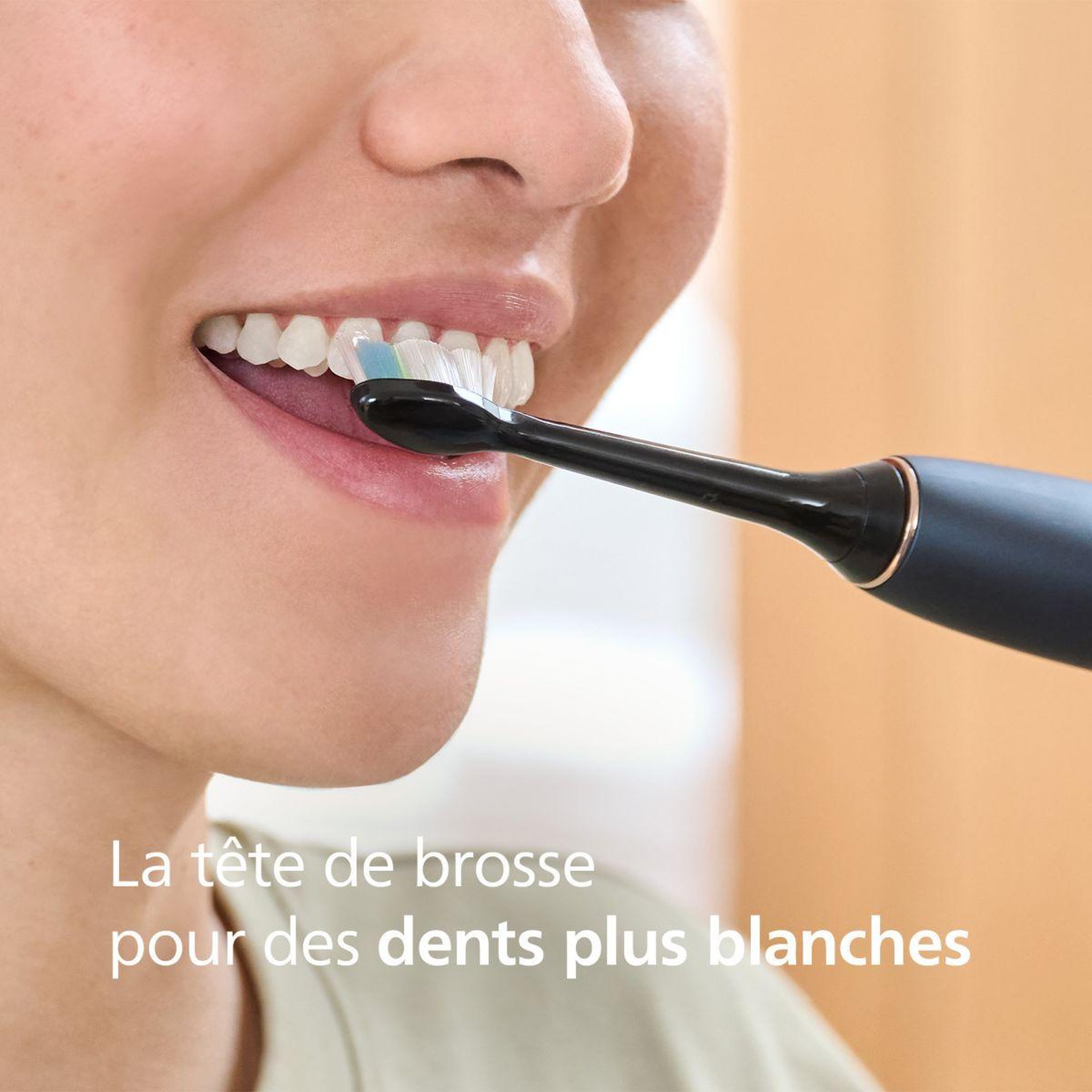 Voir la diapositive 3 : Philips Brossette dentaire Sonicare lot de 6 - HX6066/88 black Optimal W2
