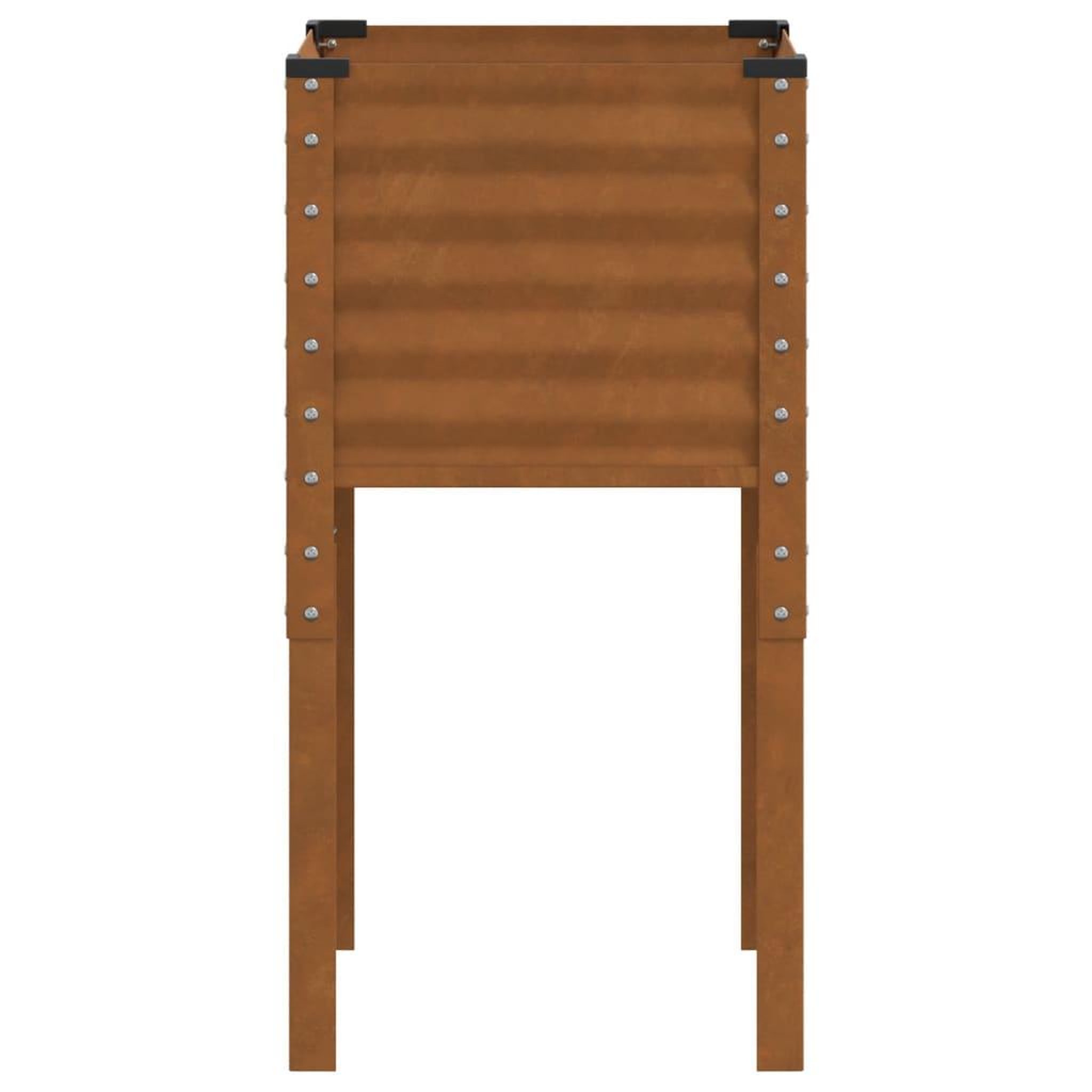 Voir la diapositive 4 : VIDAXL Jardiniere 45x45x88 cm acier resistant aux intemperies