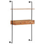 Voir la diapositive 1 : VIDAXL Bureau mural 90x40x170 cm Bois d'acacia solide