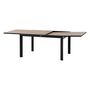 Voir la diapositive 4 : HESPERIDE Table de jardin extensible en aluminium effet bois 10 places EVASION