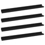 Voir la diapositive 2 : VIDAXL Etageres murales 4 pcs Noir 80x9x3 cm