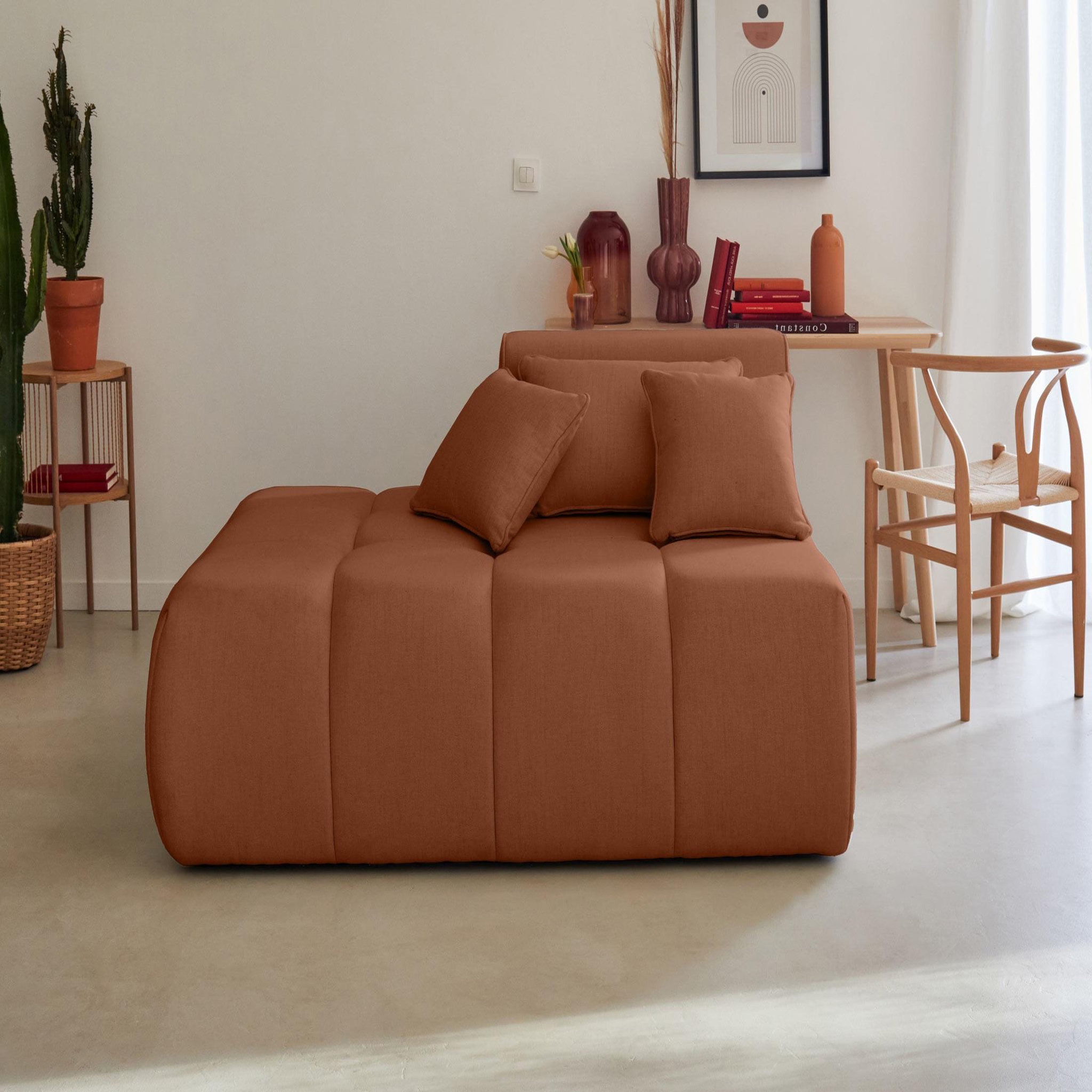 Voir la diapositive 2 : BEST MOBILIER Caracas - module d'assise gauche - en tissu