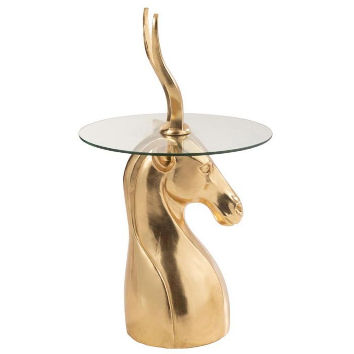 Paris Prix Table d'Appoint Design  Antilope  83cm Or