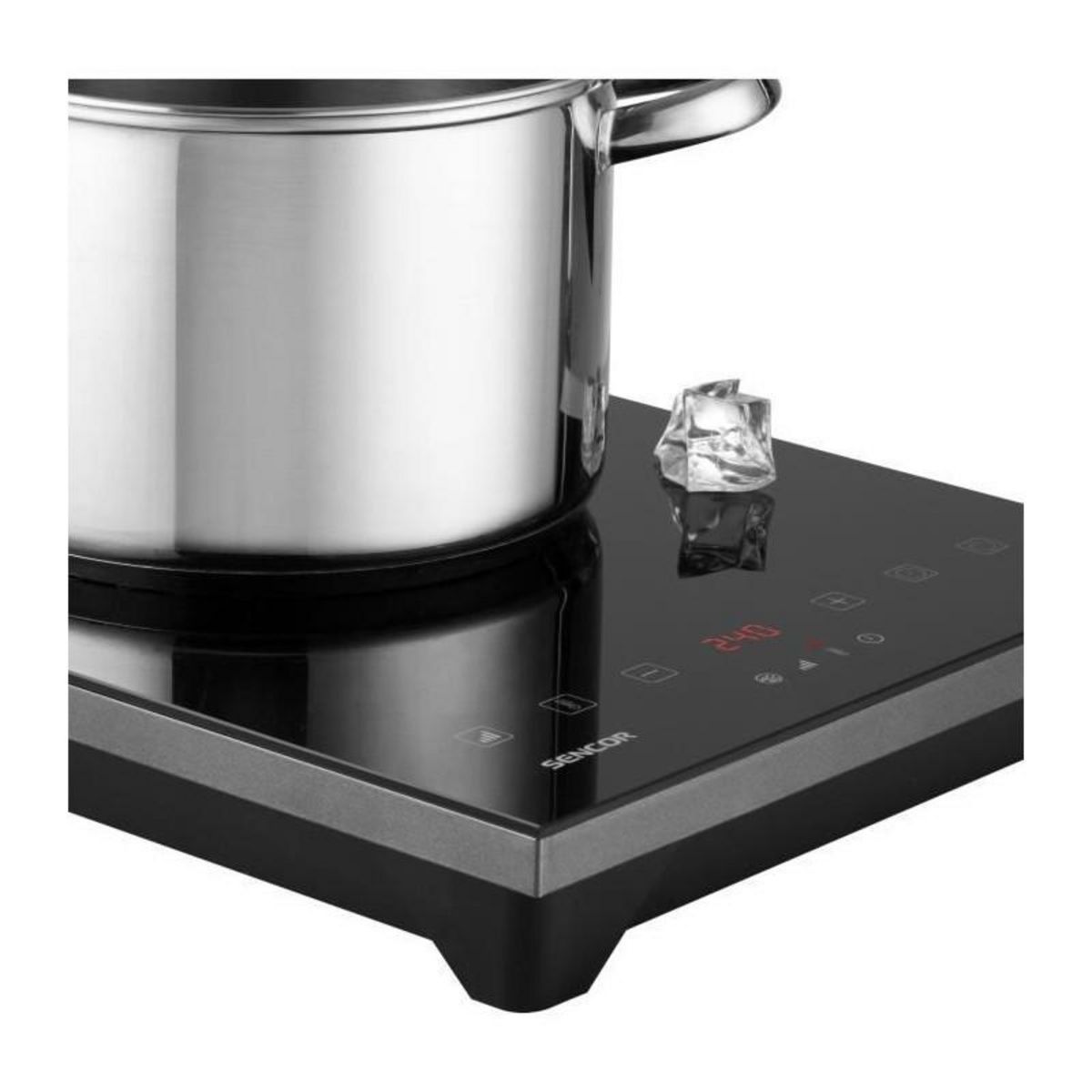 SENCO Plaque de cuisson a induction - SENCOR - SCP 3601GY - 2000 W - 1 foyer - Noir