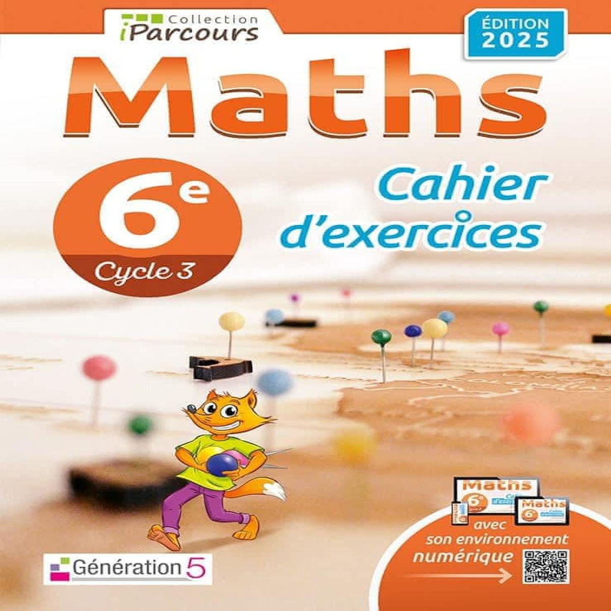 MATHS 6E IPARCOURS. CAHIER D'EXERCICES, EDITION 2025, Hache Katia