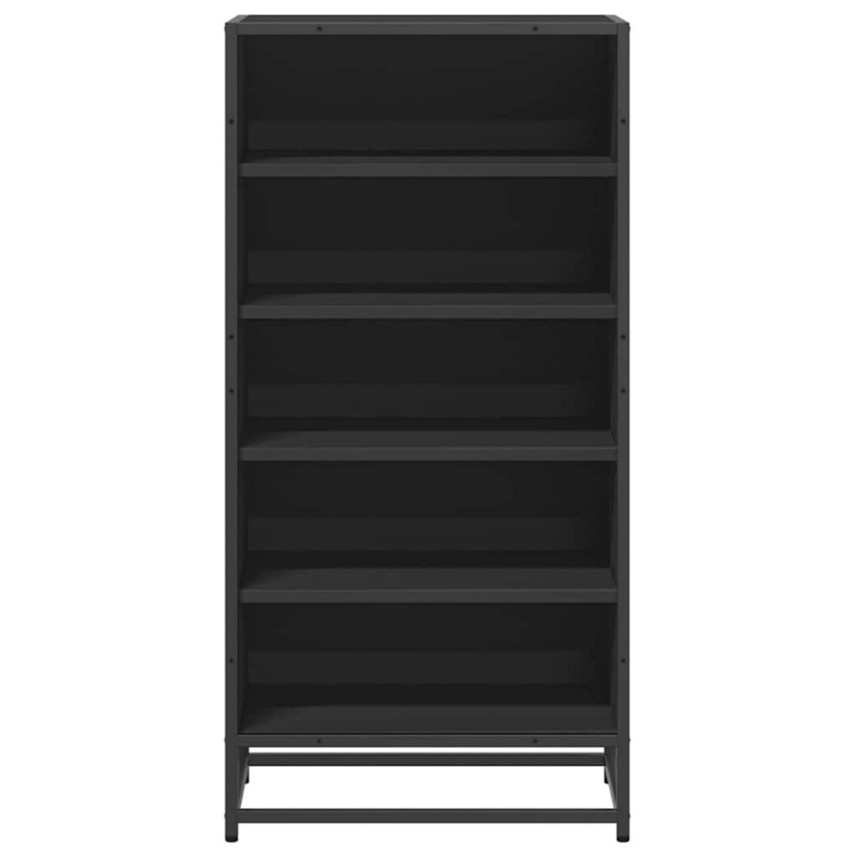 VIDAXL Etagere a chaussures noir 48x38x97,5 cm bois d'ingenierie