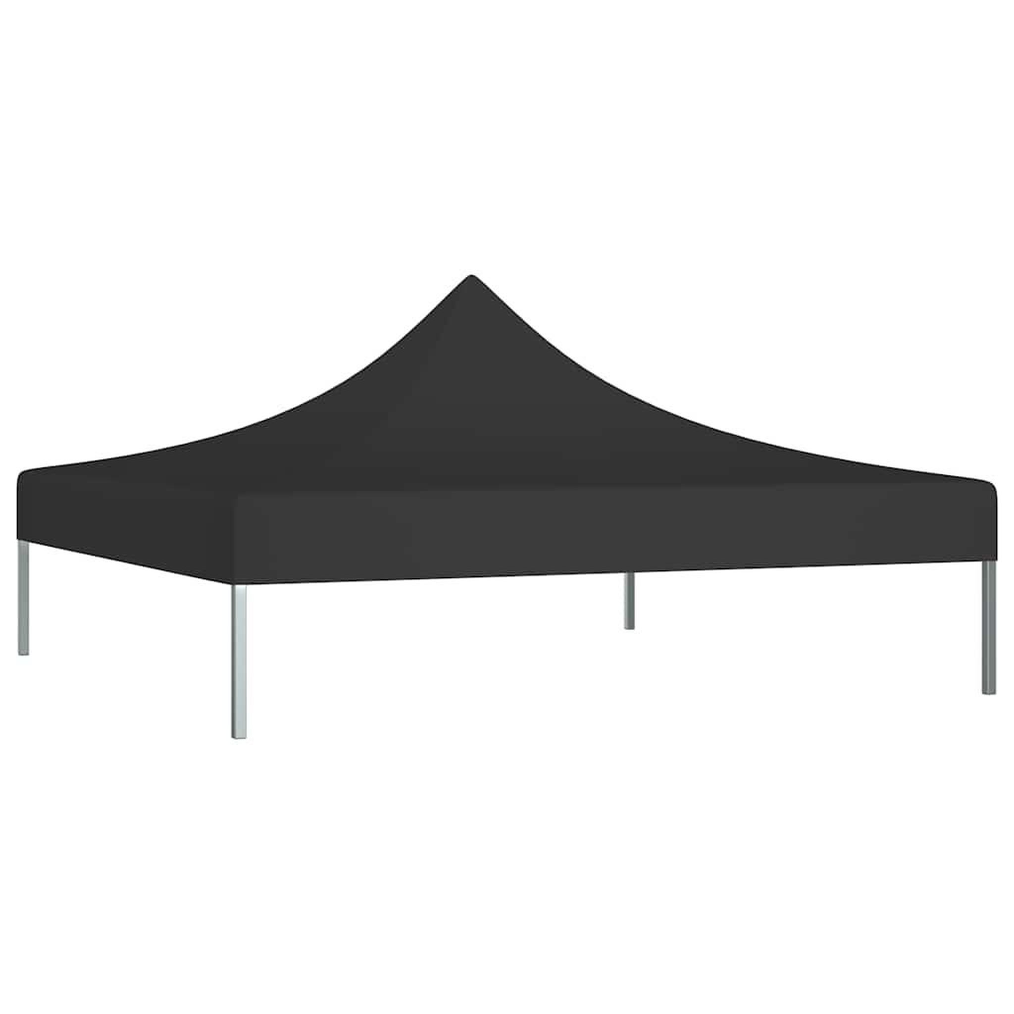 Voir la diapositive 3 : VIDAXL Toit de tente de reception 2x2 m Noir 270 g/m^2
