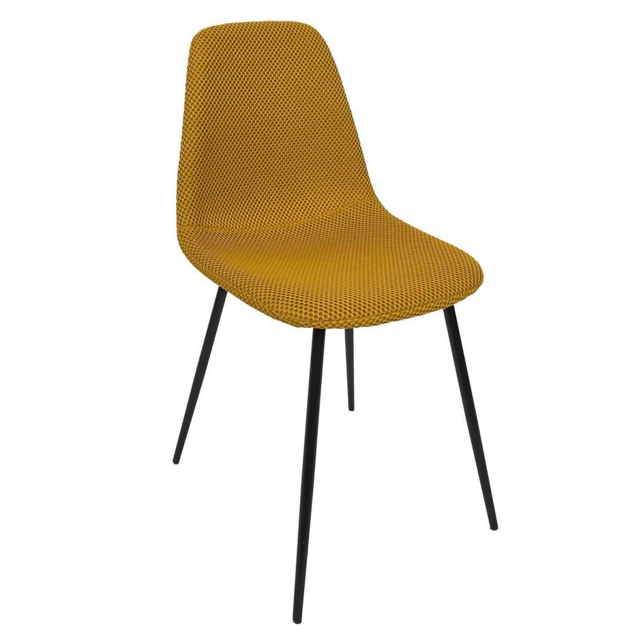 Voir la diapositive 2 : The Home Deco Factory Lot de 4 chaises  atome  86cm jaune
