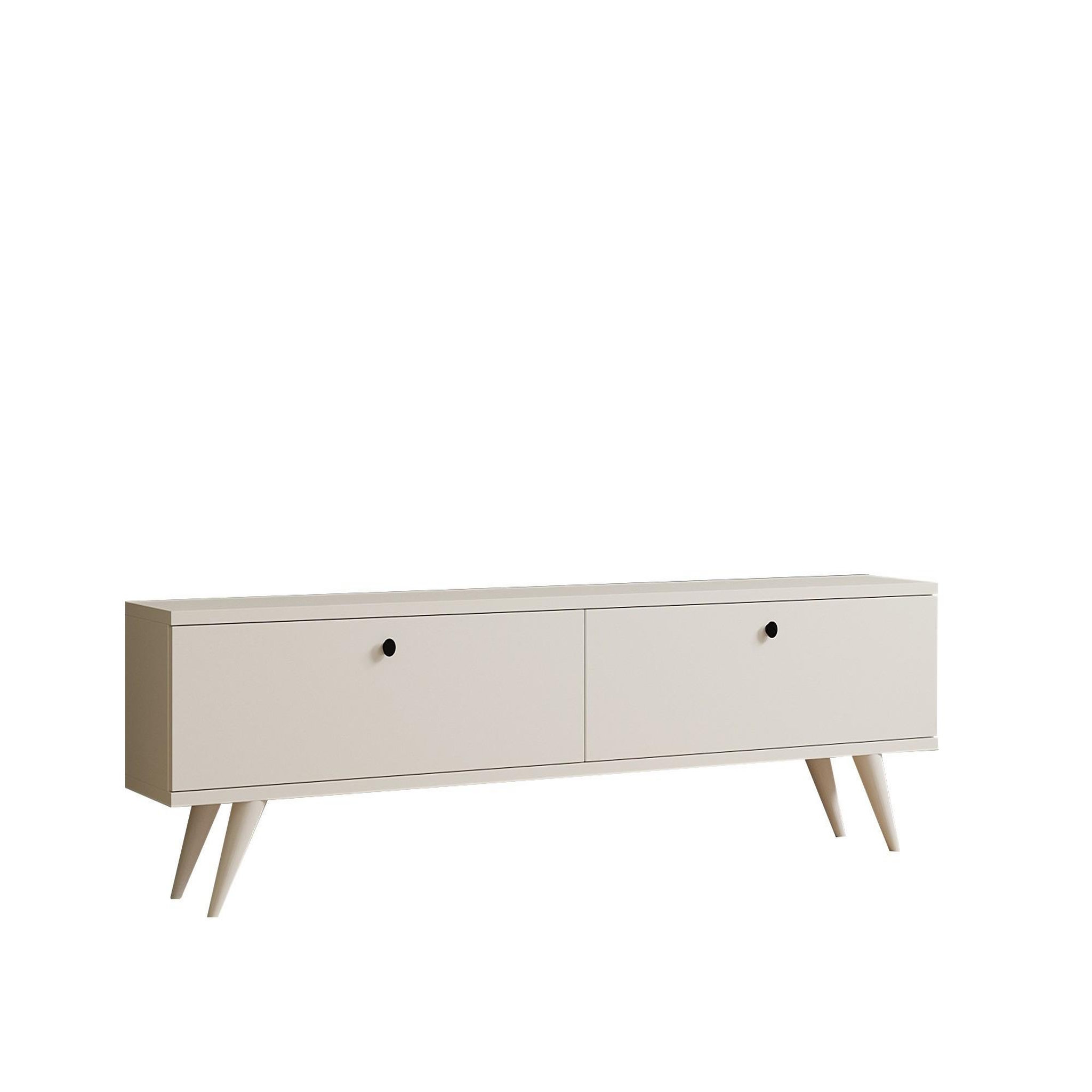 Habitat et Jardin Meuble tv en bois  paris  - 160 x 25 x 40 cm - blanc