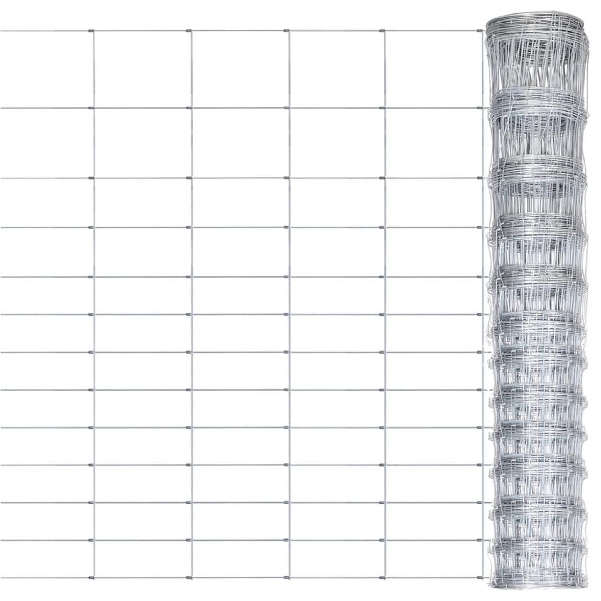 Voir la diapositive 1 : VIDAXL Cloture de jardin Acier galvanise 50x1,5 m Argente