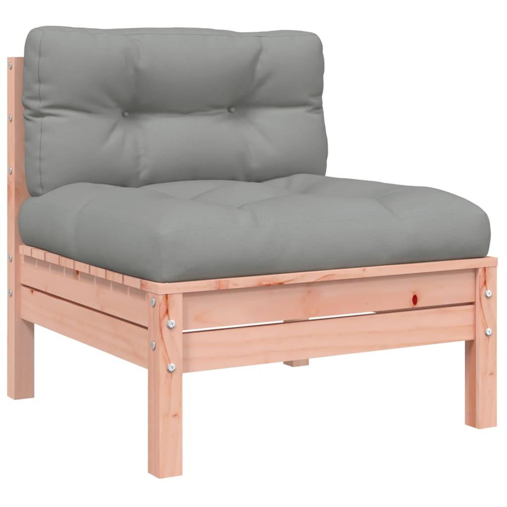 Voir la diapositive 5 : VIDAXL Salon de jardin 8 pcs avec coussins sapin douglas solide