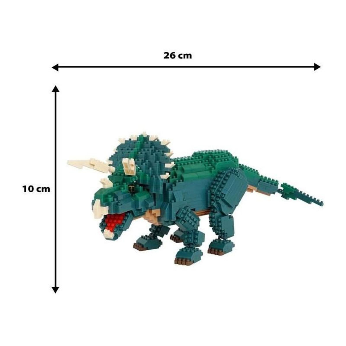 BANDAI Figurine en briques - BANDAI - NANOBLOCK - Triceratops Deluxe - 930 pcs