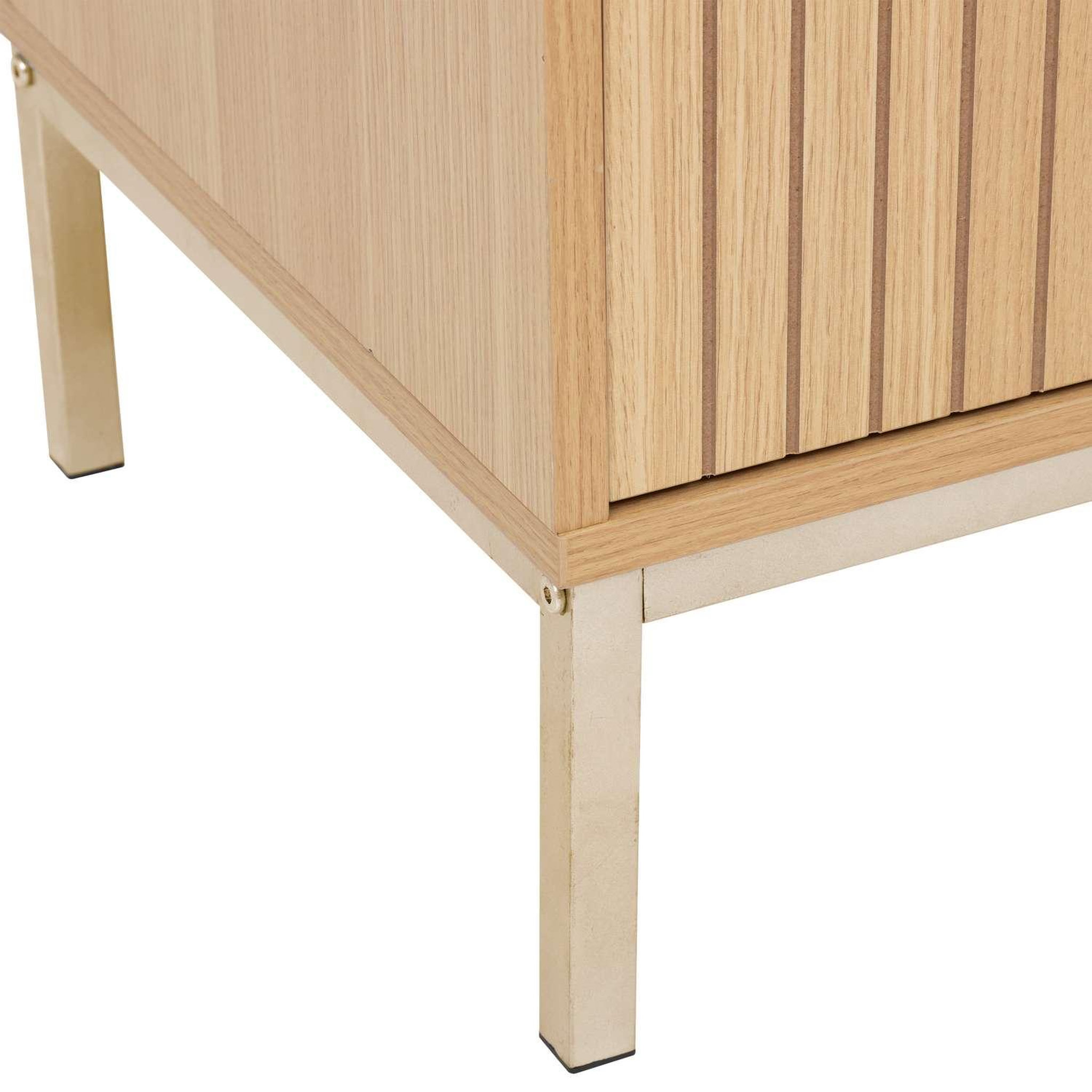 Voir la diapositive 5 : FIVE Meuble tv 2 portes en bois tasso - marron