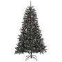 Voir la diapositive 2 : VIDAXL Sapin de Noël artificiel avec support Vert 150 cm PVC