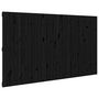 Voir la diapositive 2 : VIDAXL Tete de lit murale Noir 204x3x110 cm Bois massif de pin