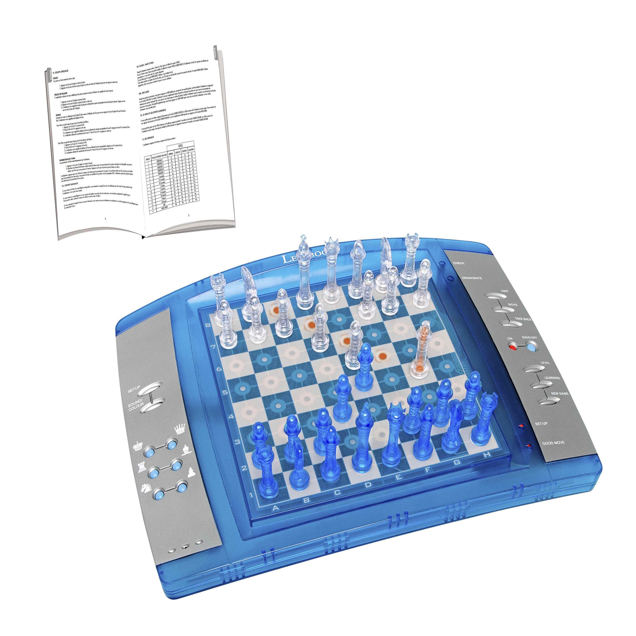 Voir la diapositive 2 : Lexibook ChessLight Jeu d'échecs électronique lumineux