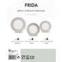 Voir la diapositive 3 : Service d'assiettes porcelaine FRIDA 18 pièces      