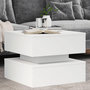 Voir la diapositive 1 : VIDAXL Table basse avec lumieres LED blanc 50x50x40 cm