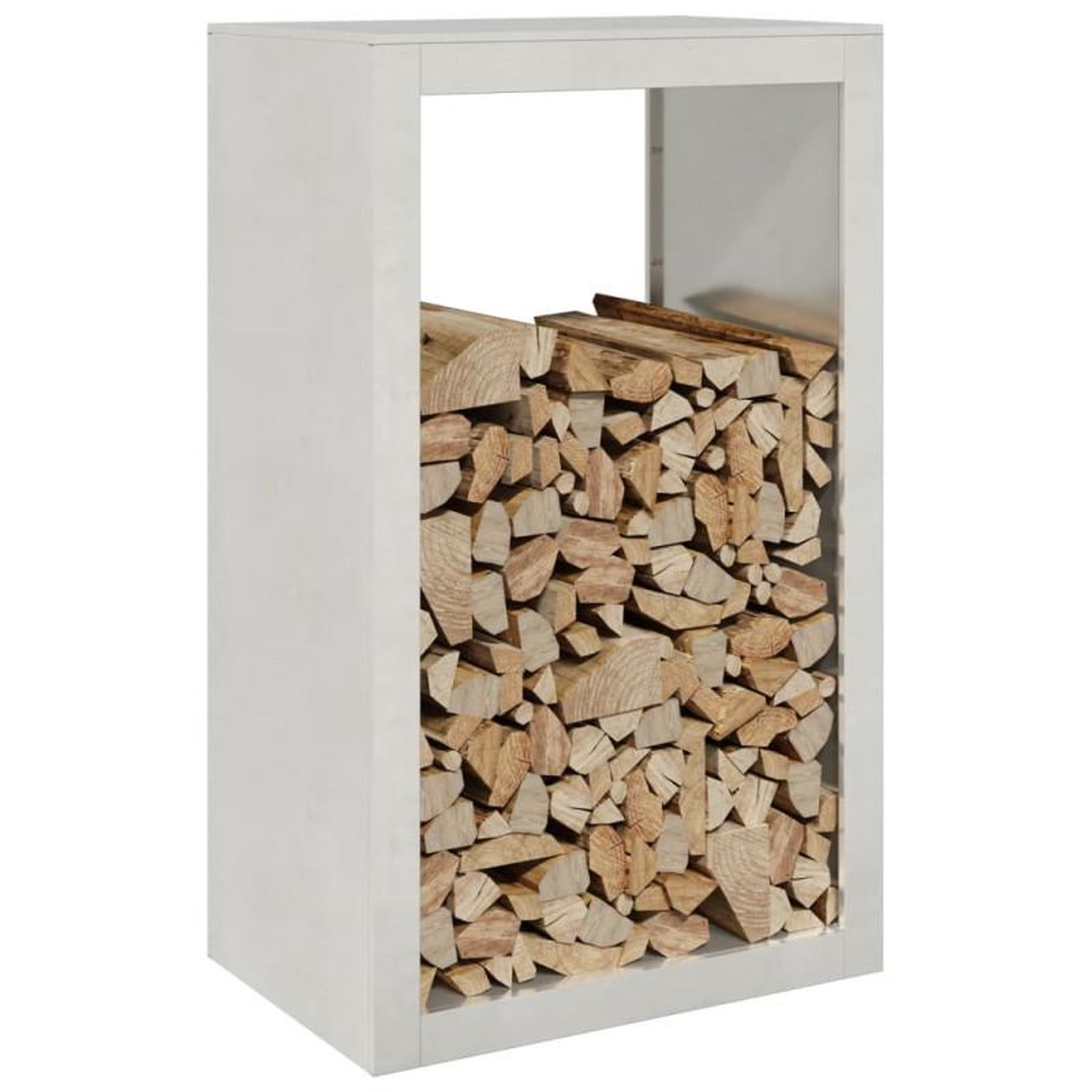 Voir la diapositive 3 : VIDAXL Portant de bois de chauffage 60x40x100 cm acier inoxydable