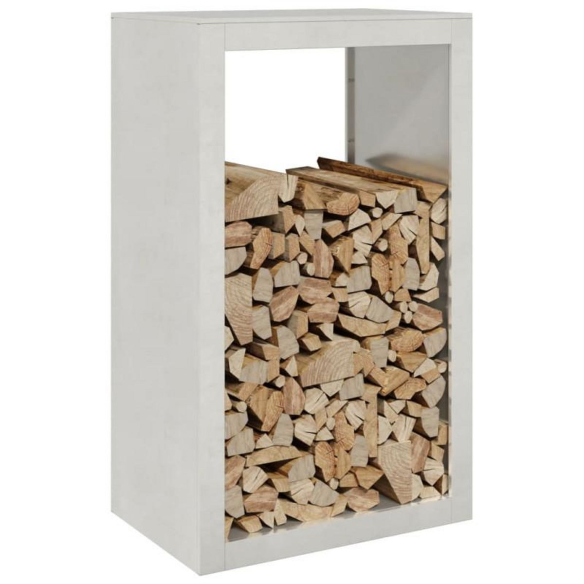 VIDAXL Portant de bois de chauffage 60x40x100 cm acier inoxydable