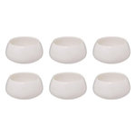 SECRET DE GOURMET Lot de 6 Coupelles en Porcelaine  Nora  10cm Blanc