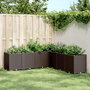 Voir la diapositive 1 : VIDAXL Jardiniere marron 160x160x53 cm polypropylene