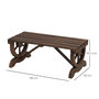 Voir la diapositive 3 : OUTSUNNY Banc de jardin 2 places style western piètement roues de charrette bois sapin traité carbonisation