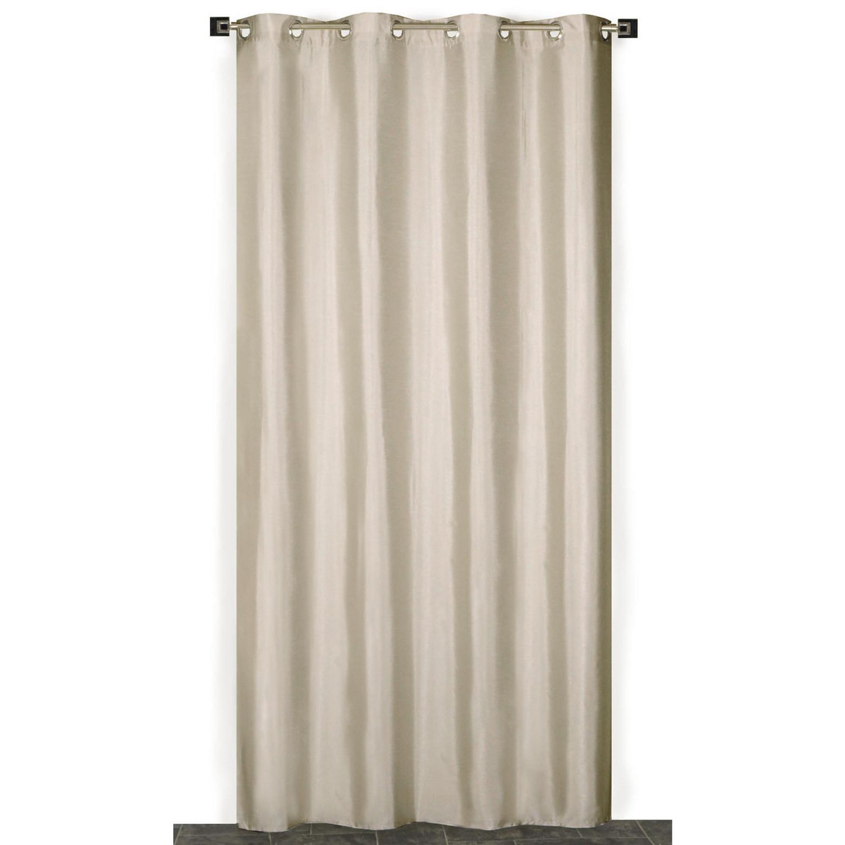 ACTUEL Rideau à oeillets en taffetas brillant 